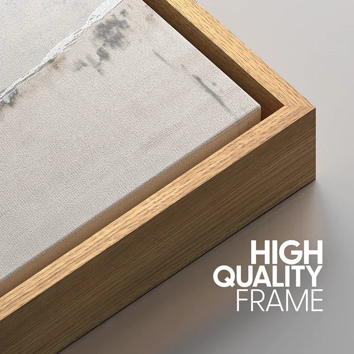 Industrial Grunge Abstract Landscape Modern Neutral Wall Art Framed Canvas 3 Pieces Painting Print