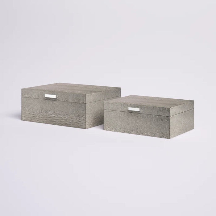 Kallie 2 Piece Plastic Decorative Box Set