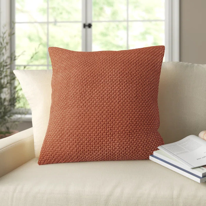 Mansel Textured Cotton Throw Pillow