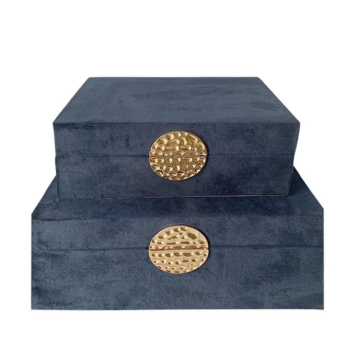 2 Piece Handmade Wooden Decorative Box Set
