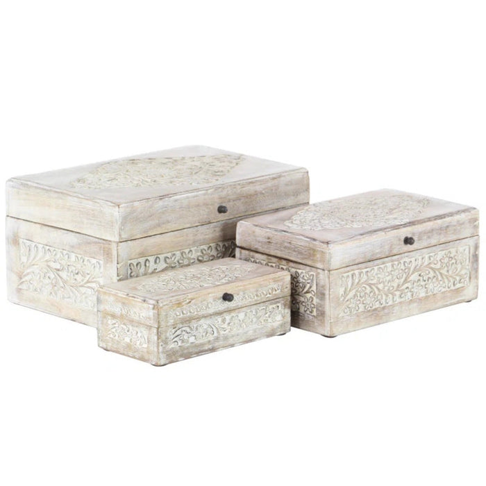 Pawlak 3 Piece Wooden Decorative Box Set