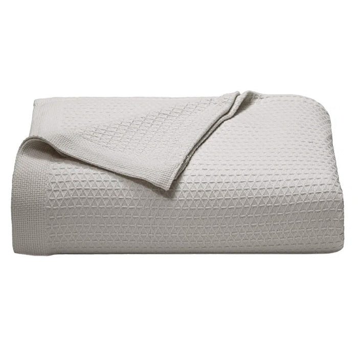 Nautica Baird Solid Cotton Reversible Blanket