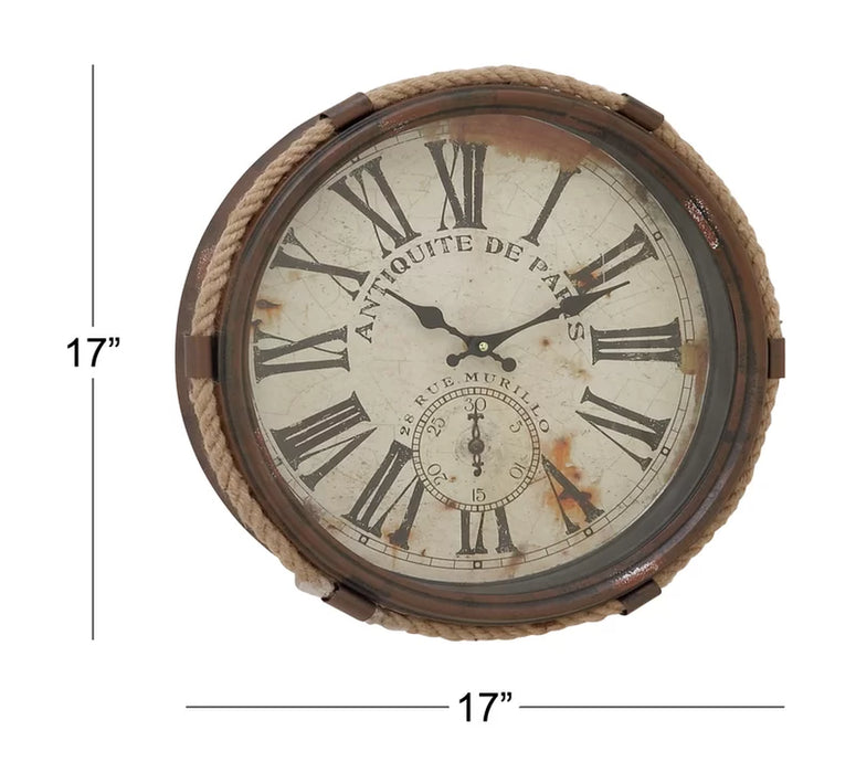 Ethoridge Metal Wall Clock