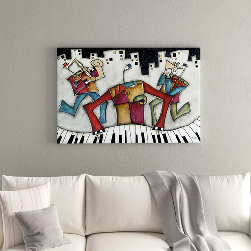 Jame Silver City Jazz by Eric Waugh - Wrapped Canvas Graphic Art