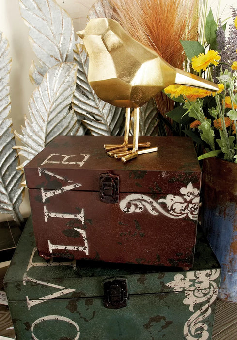 Camarillo Metal Decorative Trunk