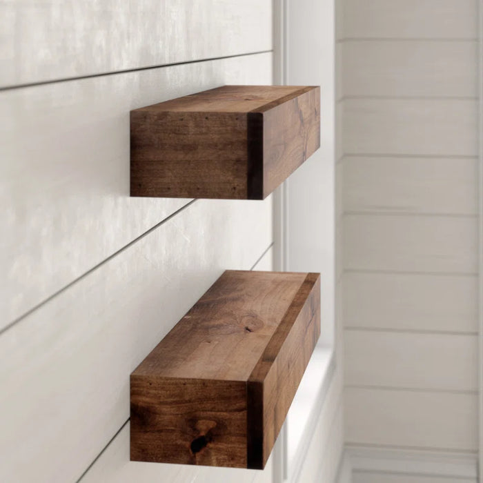 Ayansh 2 Piece Alder Floating Shelf