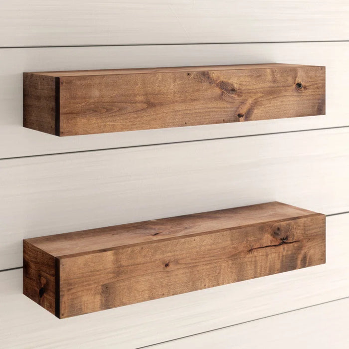 Ayansh 2 Piece Alder Floating Shelf