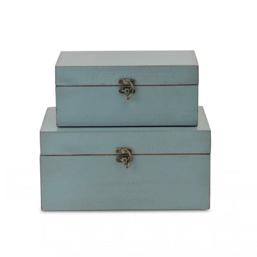 Arafah 2 Piece Handmade Wooden Decorative Box Set