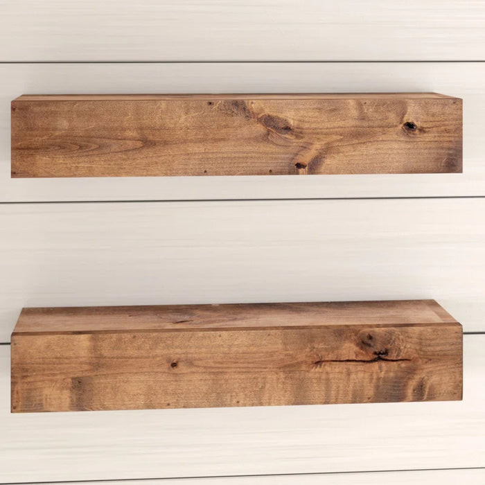 Ayansh 2 Piece Alder Floating Shelf