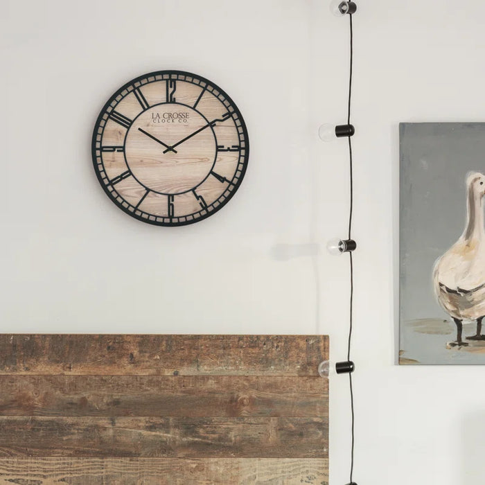 11.5" Quartz Floating Dial Wall Clock