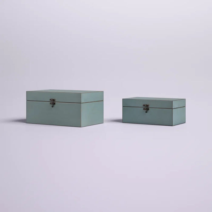 Arafah 2 Piece Handmade Wooden Decorative Box Set