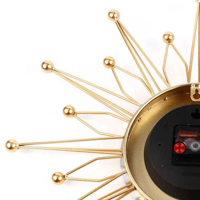 19.68" Modern Gold Silent Wall Clock
