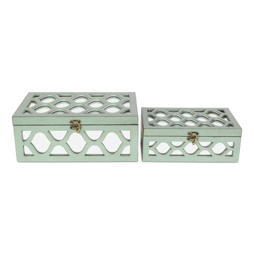 Eziah 2 Piece Wooden Decorative Box Set