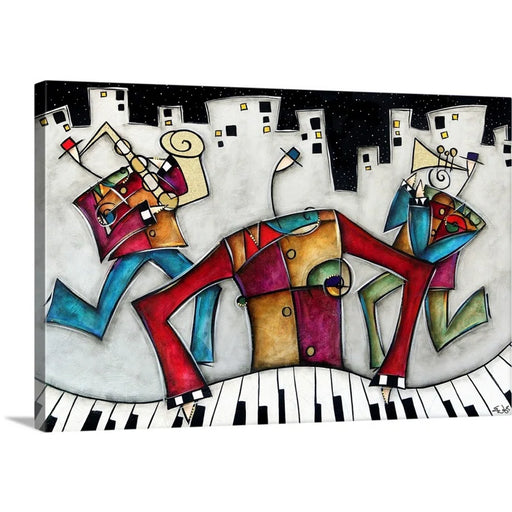 Jame Silver City Jazz by Eric Waugh - Wrapped Canvas Graphic Art