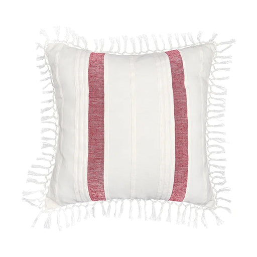 Creasey Fringed Cotton Throw Pillow