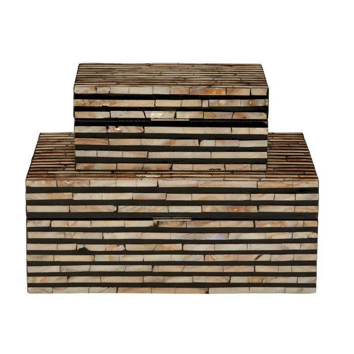 Keifer 2 Piece Handmade Decorative Box Set