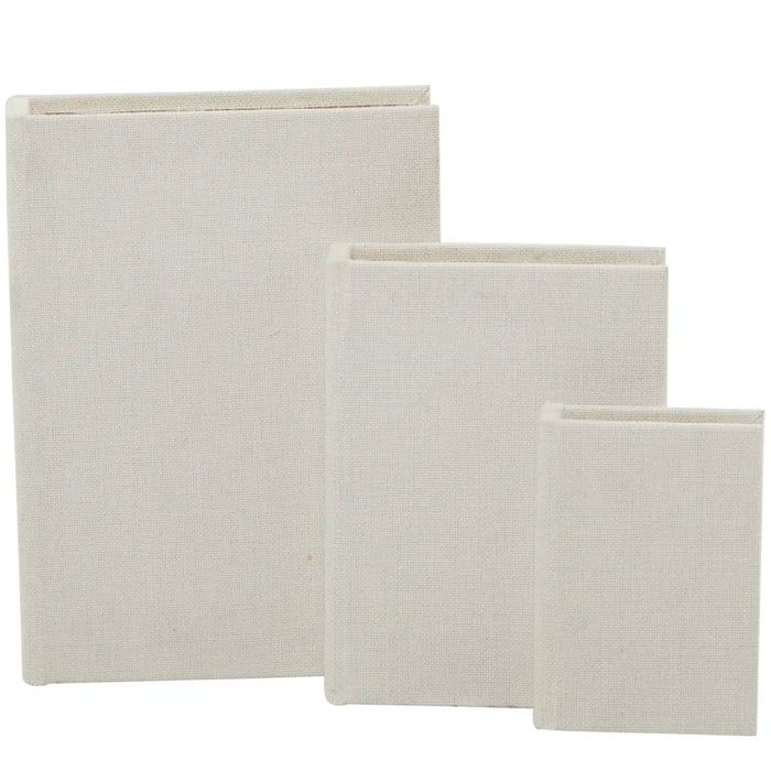 3 Piece Faux Leather Book Box Set