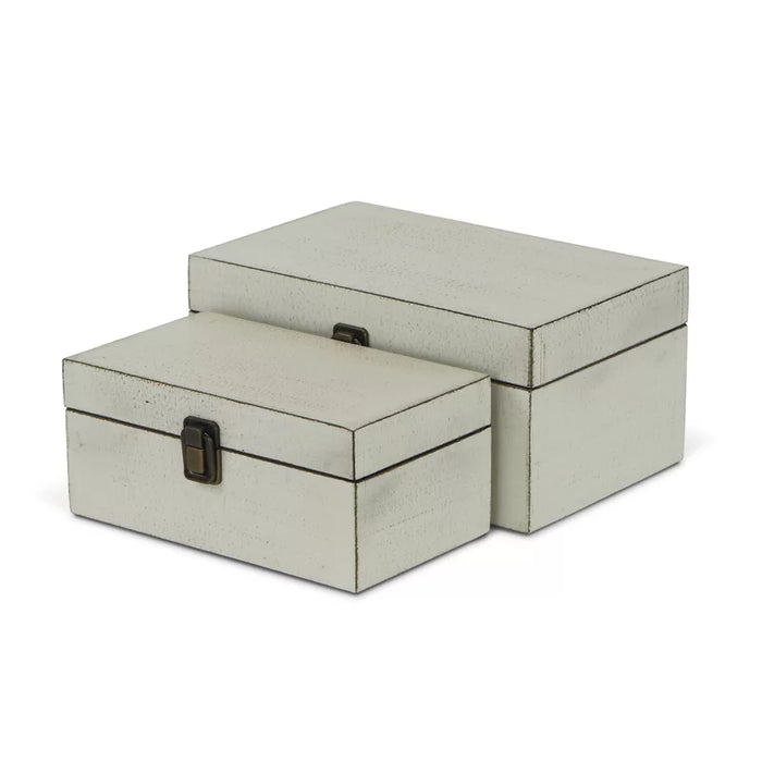 Thornell 2 Piece Wooden Decorative Box Set