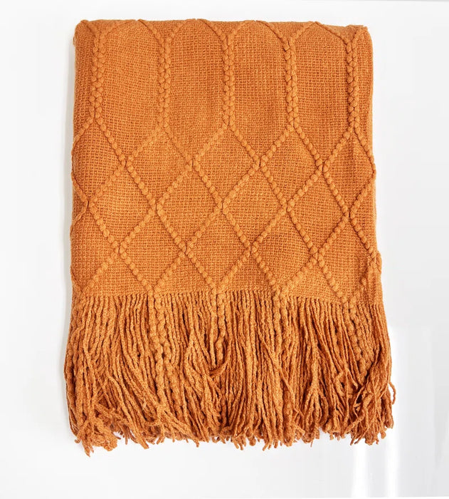 Charlierose Knitted Throw Blanket