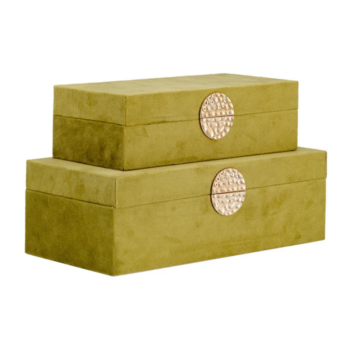 2 Piece Handmade Wooden Decorative Box Set
