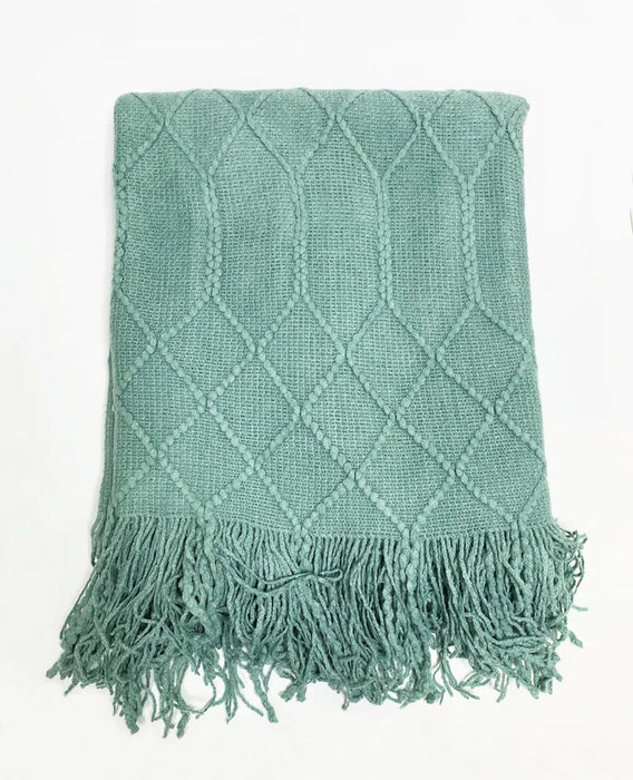 Charlierose Knitted Throw Blanket