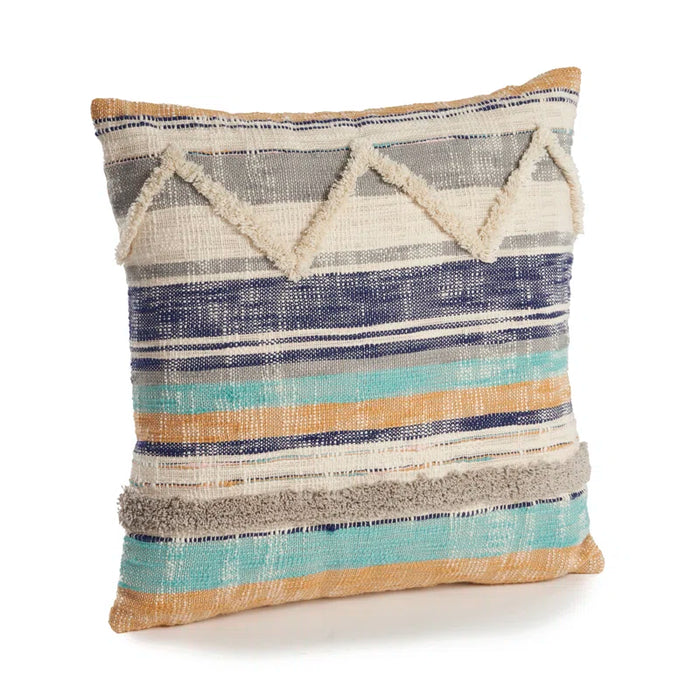 Demi Appliqued Cotton Throw Pillow