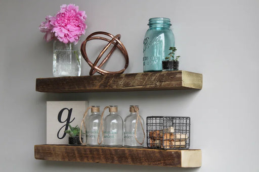 Joao 2 Piece Solid Wood Floating Shelf