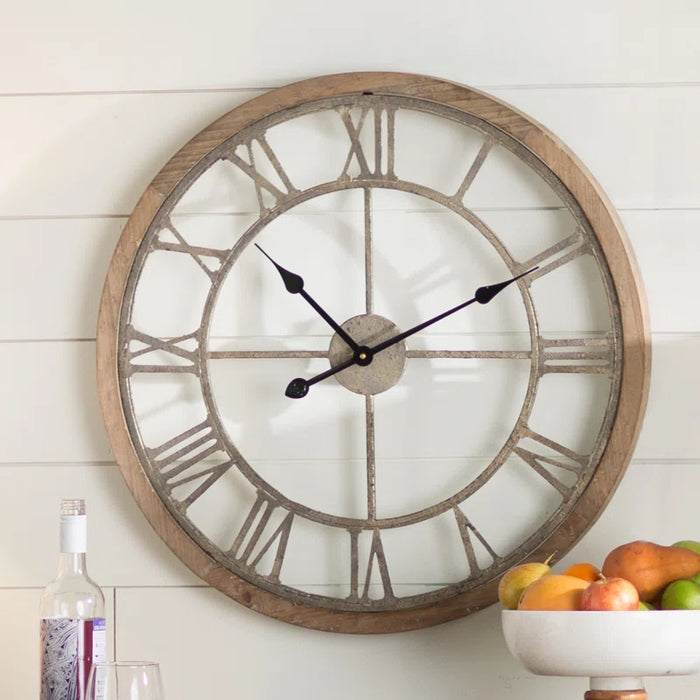Aekjot Solid Wood Wall Clock