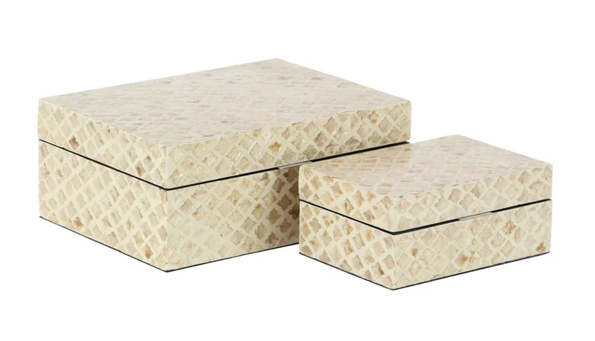 Keifer 2 Piece Handmade Decorative Box Set