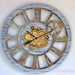 Wall Clock 36'' Oversized for Living Room with Real Moving Gears