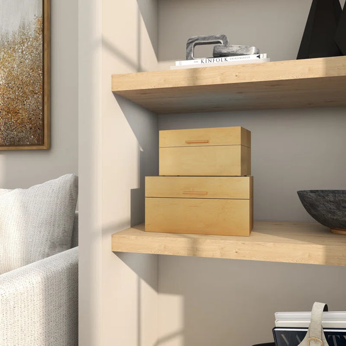 2 Piece Wood Box Set