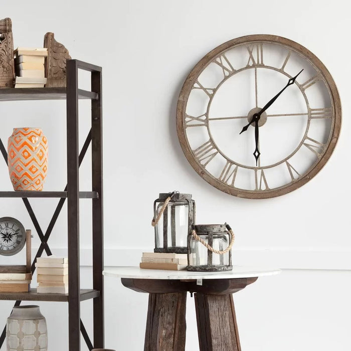 Aekjot Solid Wood Wall Clock