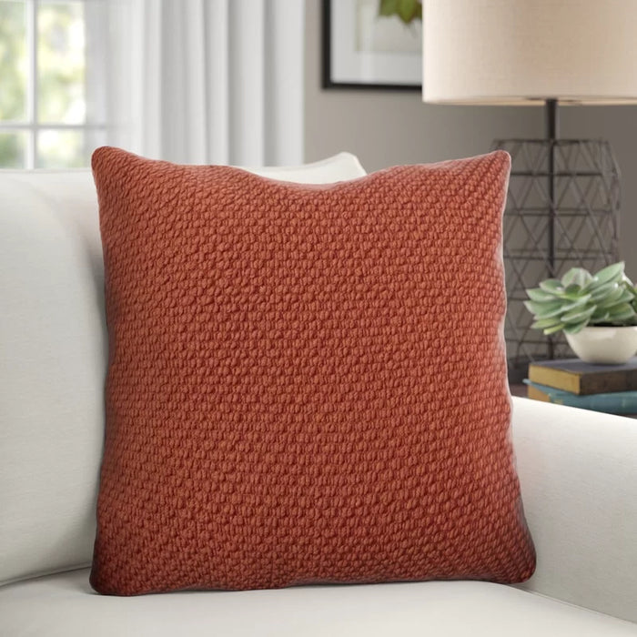 Mansel Textured Cotton Throw Pillow