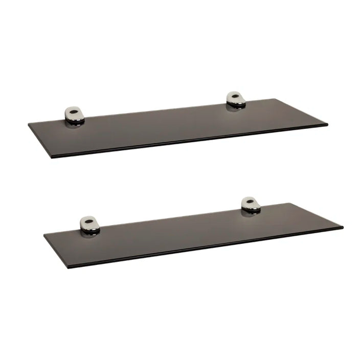 Haag 2 Piece Glass Floating Shelf