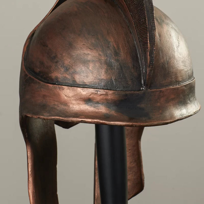 Greek Spartan Helmet Sculpture