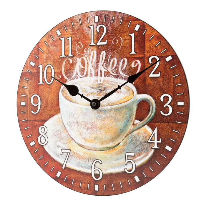 Wedgeworth 12" Coffee Quartz Wall Clock