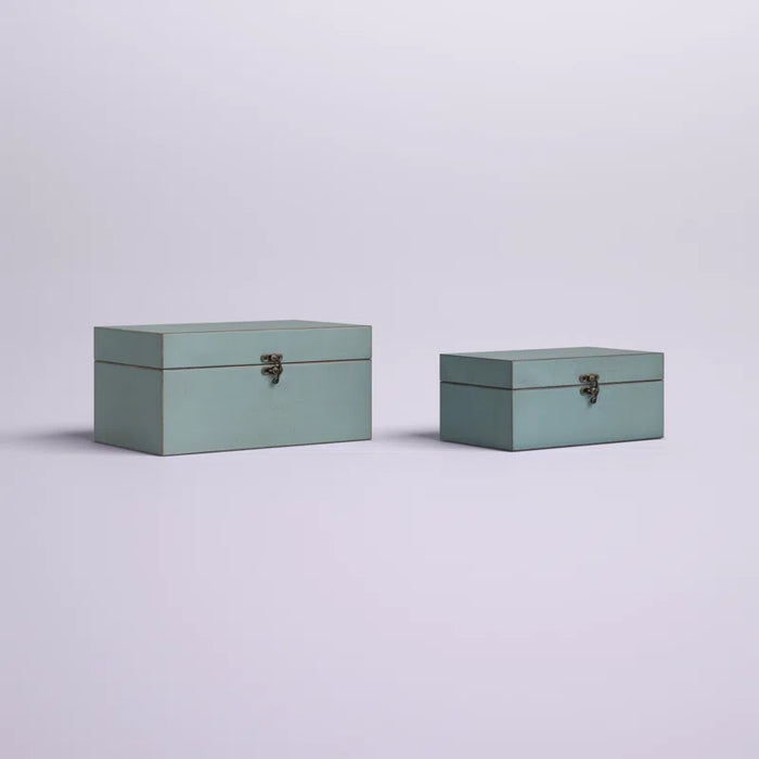 Arafah 2 Piece Handmade Wooden Decorative Box Set