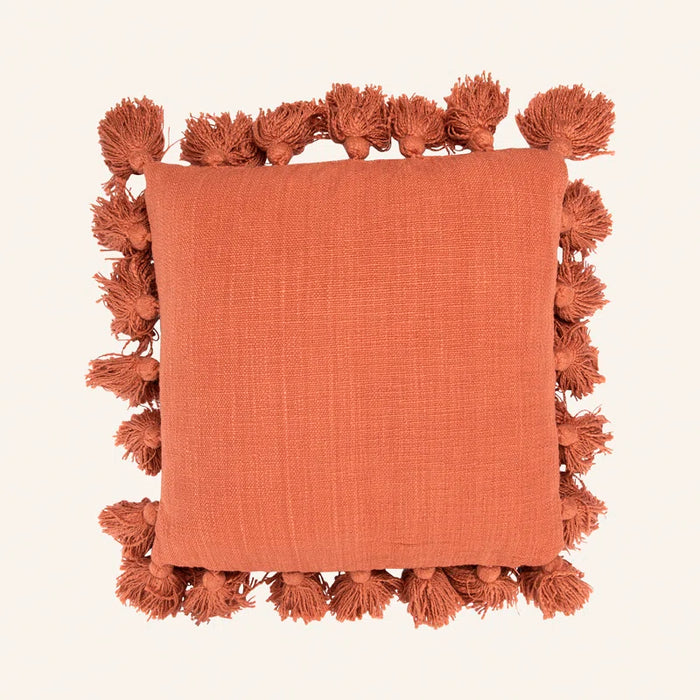 Vivienne Tassels Cotton Throw Pillow
