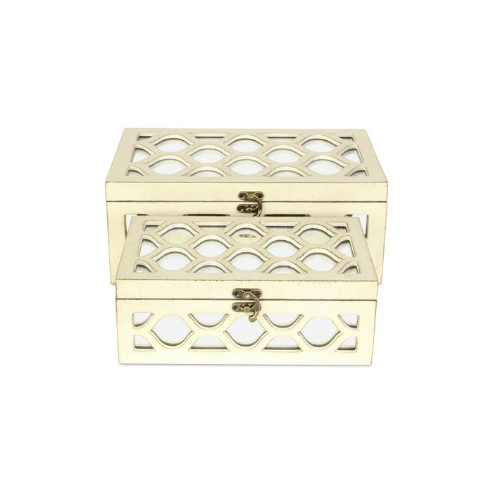 Eziah 2 Piece Wooden Decorative Box Set