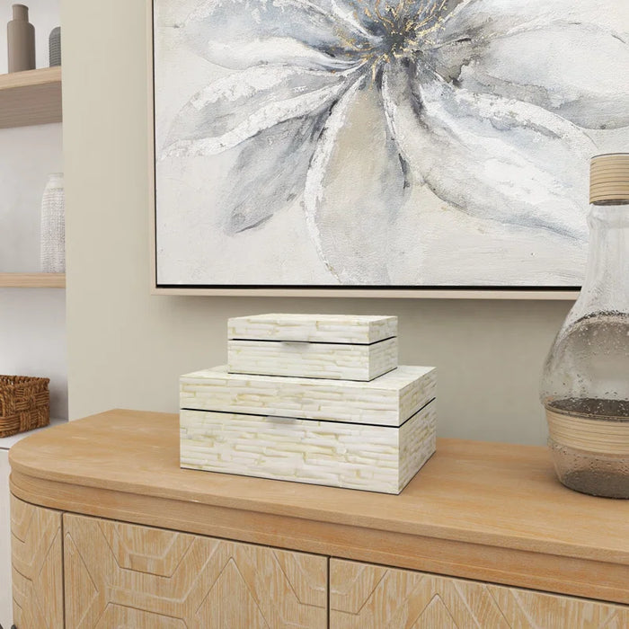 Keifer 2 Piece Handmade Decorative Box Set
