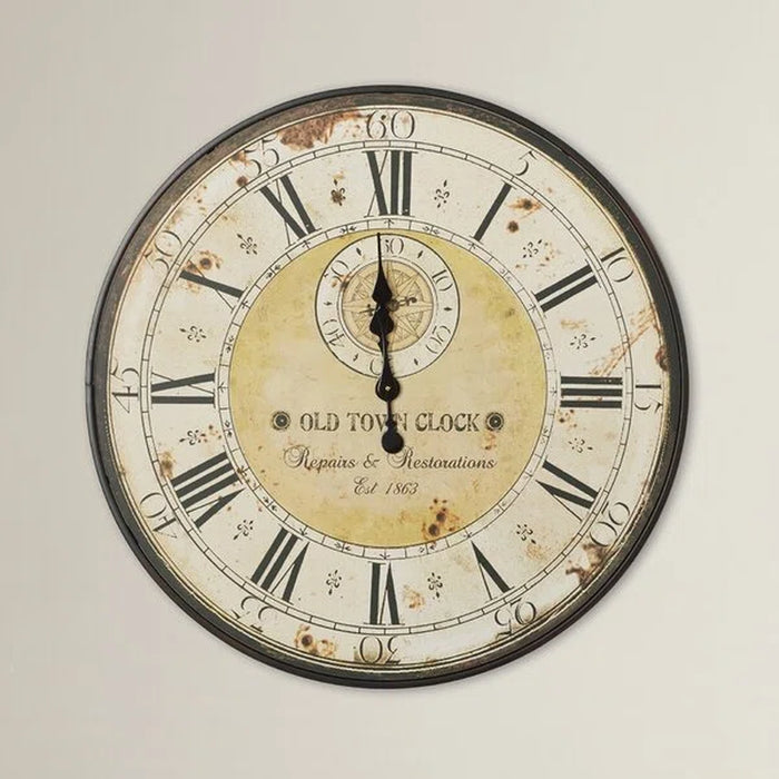 Haverstraw Metal Wall Clock