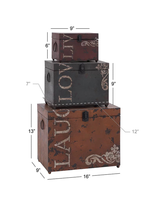 Camarillo Metal Decorative Trunk