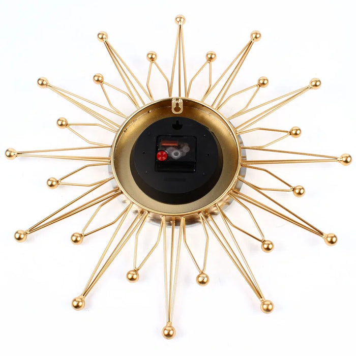 19.68" Modern Gold Silent Wall Clock