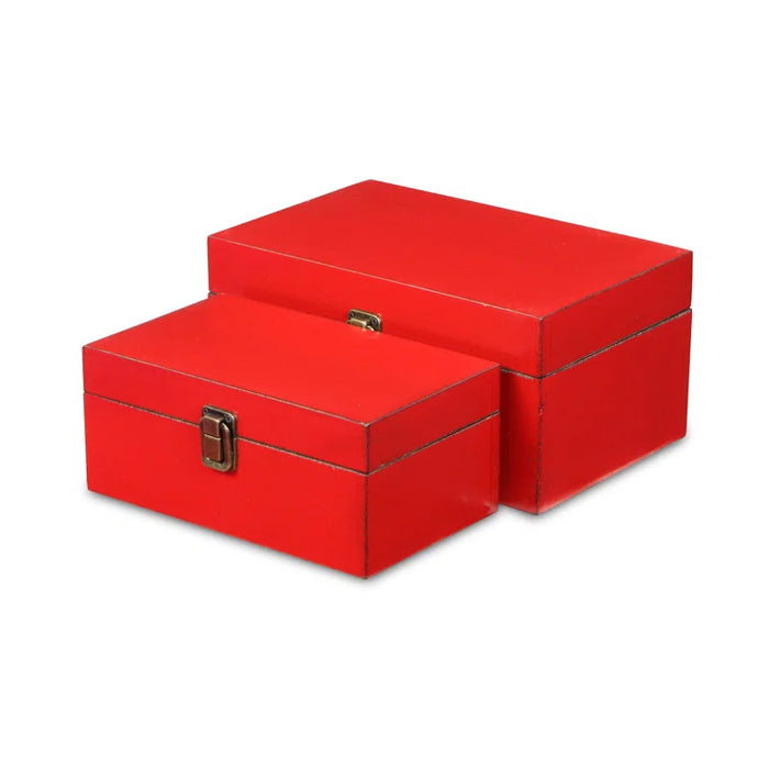 Thornell 2 Piece Wooden Decorative Box Set