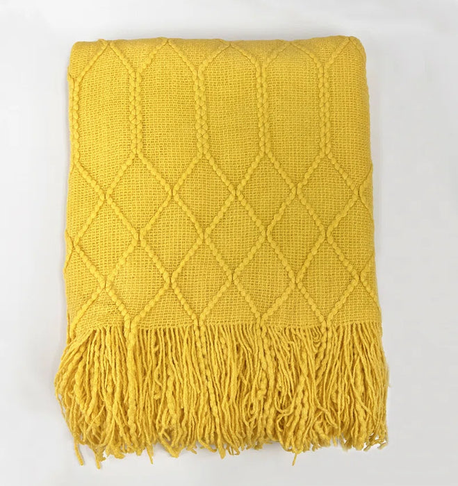 Charlierose Knitted Throw Blanket