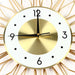 19.68" Modern Gold Silent Wall Clock