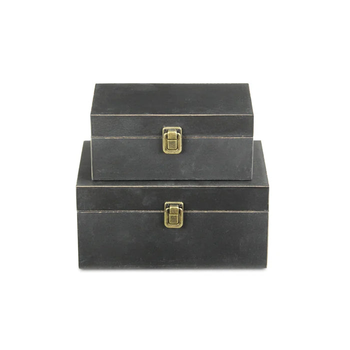 Thornell 2 Piece Wooden Decorative Box Set