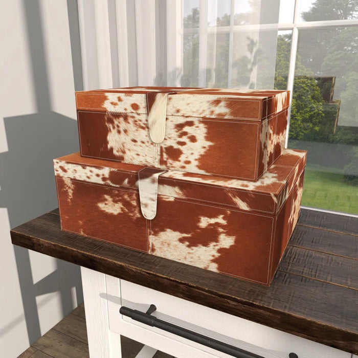 Georgine 2 Piece Wooden Decorative Box Set