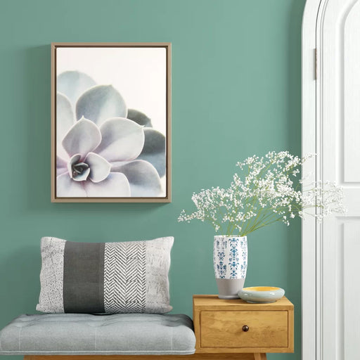 Sylvie Gold Succelent 5 by Emiko and Mark Franzen - Picture Frame Photograph Print on Canvas
