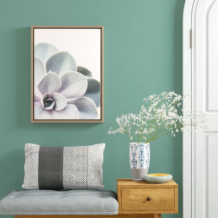 Sylvie Gold Succelent 5 by Emiko and Mark Franzen - Picture Frame Photograph Print on Canvas